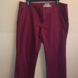 Old Navy wide leg burgundy trousers